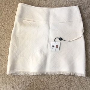 Burberry mini skirt.